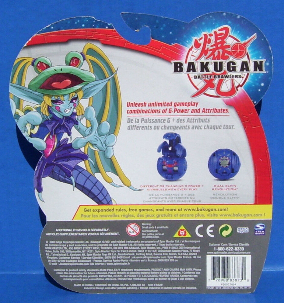 Bakugan Dual Elfin Revolution Gray Haos Special Attack NEW Vestroia Sealed