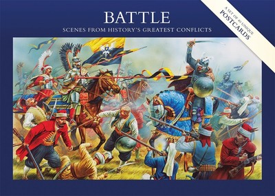 BATTLE SCENES FROM HISTORY'S GREATEST CONFLICTS - 40 UNIQUE CARDS - OSPREY - D