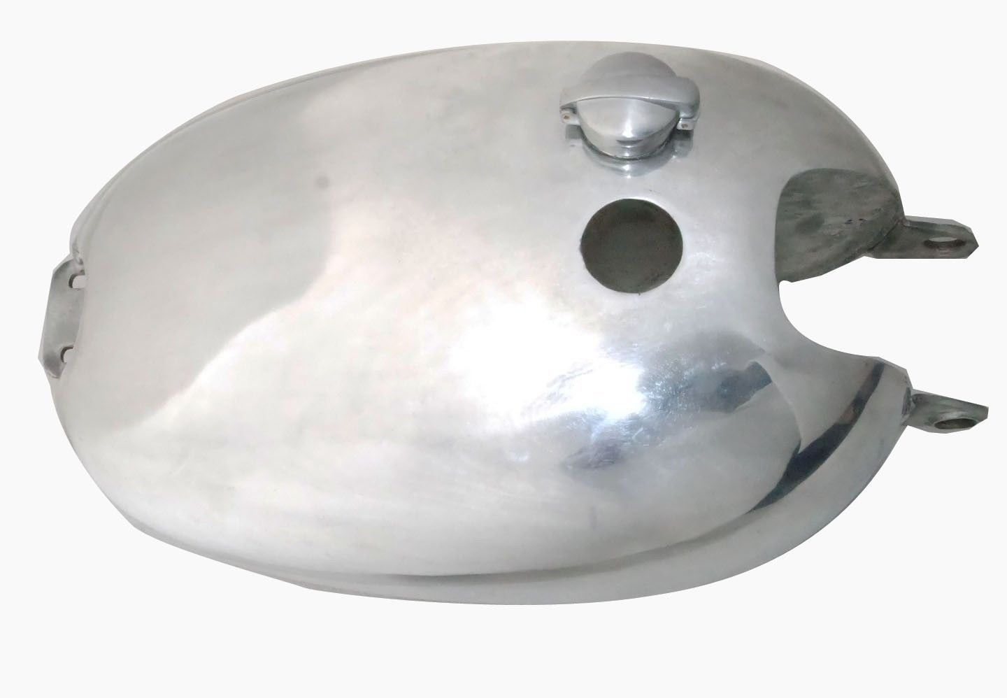 Vincent Hrd Black Shadow Steel Chrome Petrol Fuel Tank With 2.5'' Monza Cap 