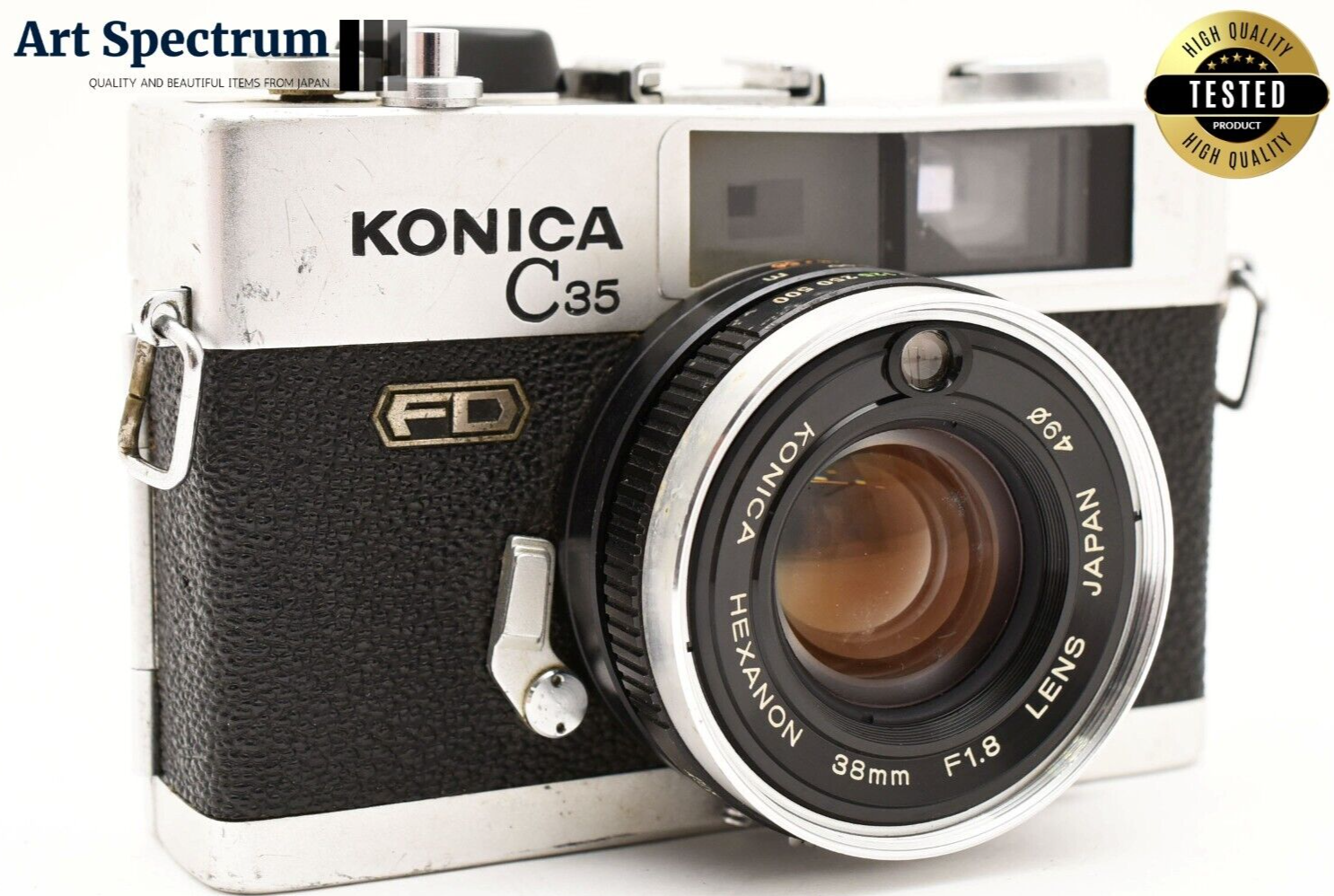 Konica C35FD HEXANON 38mm F1.8 コニカ TESTED][Exc+8] Konica C35 FD Hexanon Lens 38mm f1.8 Compact