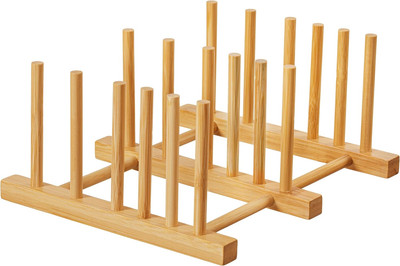 Bamboo Cutting Board Organizer, Wooden Cutting Board Holder Rack Baking Cookie P