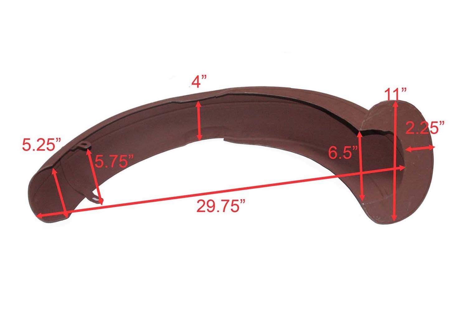 Mac Mov Front Rear Bare Metal Mudguard Fender Set for Velocette Motorcycle 