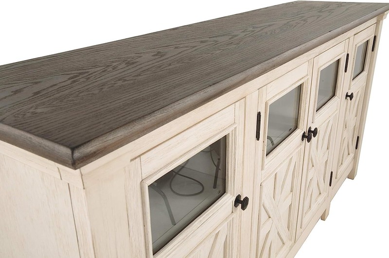 Signature Design by Ashley Bolanburg Two Tone Farmhouse TV Stand Tvs up to 72"