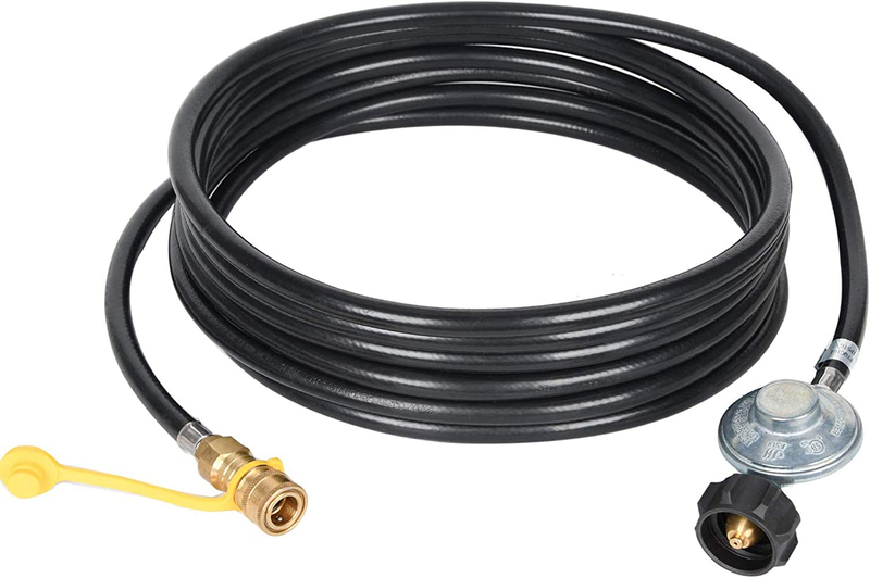 GGC 12 FT Propane Hose with Regulator -3/8 Quick Connect Dis