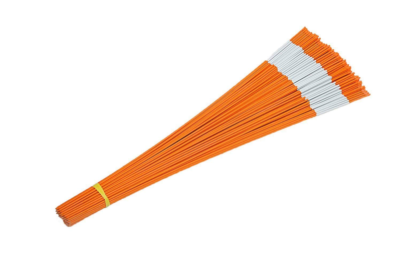 Fiberglass Poles Orange Plowing Stakes