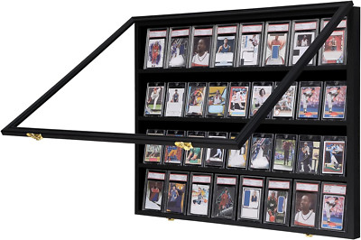 VERANI Baseball Card Display Case - 36 Graded Sports Card Display Frame - Holds