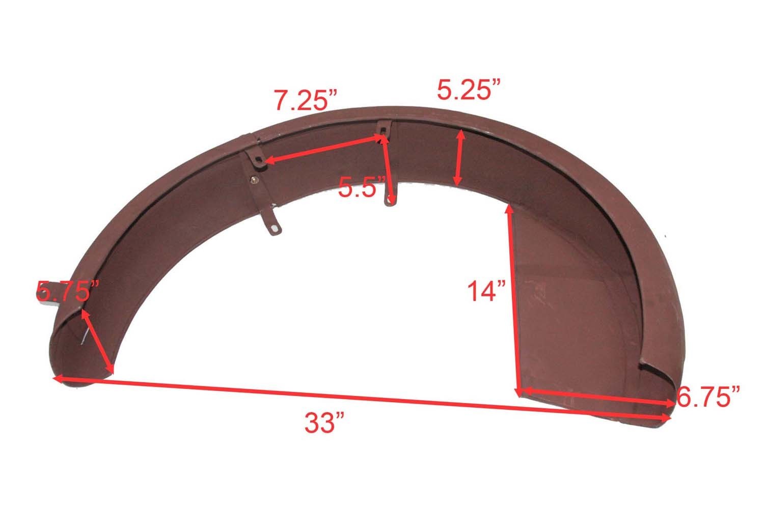 Mac Mov Front Rear Bare Metal Mudguard Fender Set for Velocette Motorcycle 