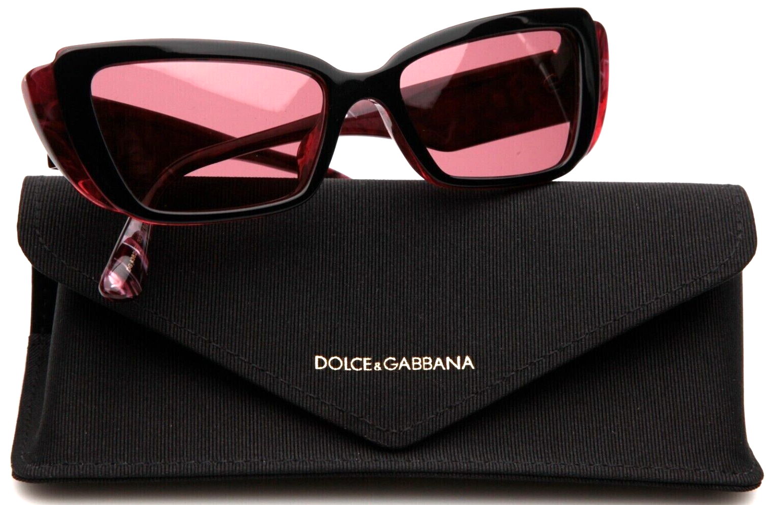【SALE!ラスト!】DOLCE＆GABBANA DG ハートペンダント NEW DOLCE & GABBANA DG 4382 3271/69 BLACK-BURGUNDY MARBLE/PINK