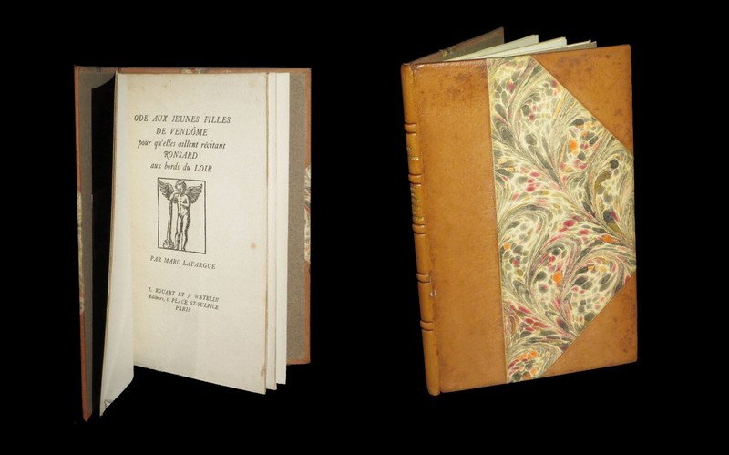 [Poesie Curiosa Erotisme Ronsard Reliure] Lafargue - Ode Jeunes Filles VendÃ´Me.