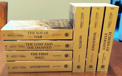 Lot Of 7 Siege Of Terra PB Novels Warhammer 40K- Brand New
