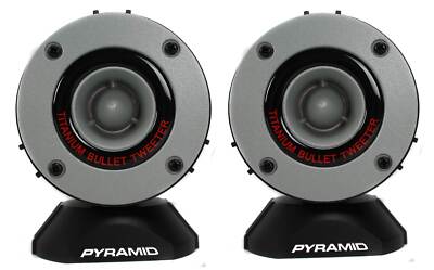 Pyramid 3.75'' 300W LOUD Car Audio Aluminum Bullet Horn Tweeters, Pair | TW28