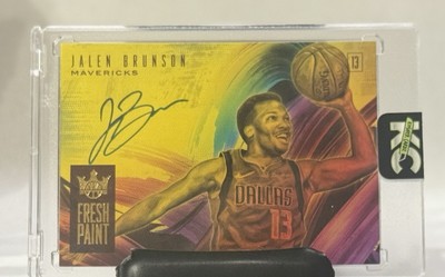 2018-19 Panini Court Kings Fresh Paint Jalen Brunson RC Auto /99