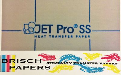 INKJET TRANSFER FOR WHITE FABRIC: IRON-ON ''JET PRO SOFT STRETCH'' (8.5''X11'')100CT
