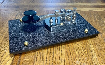 No Key Morse key BASE 3Lb Drilled for 1.5  Oval or Nye Viking