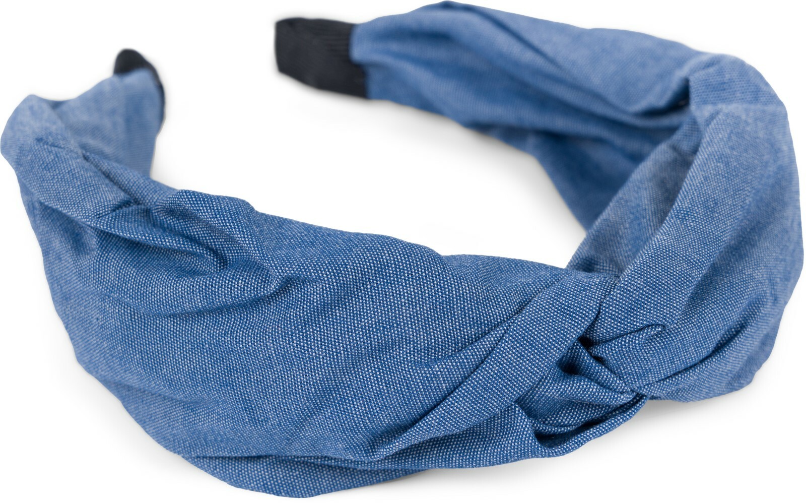 Dames Jeans Haarband Effen Twist Knoop Retro Denim Haarband Hoofddeksel