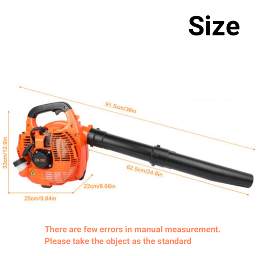 Heavy Duty Handheld Leaf Blower Gas Powered 2-Stroke Commercial Grass Yard Clean