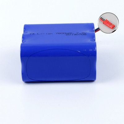 7.4V 2S3P 9600Mah Large Capacity Rechargeable Li-Lon Battery Pack JST2.54 Plug