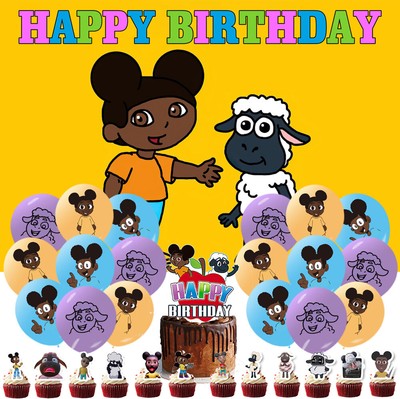 Amanda the Adventurer  Birthday Party Supplies Set Balloons Cake Toppers Banner