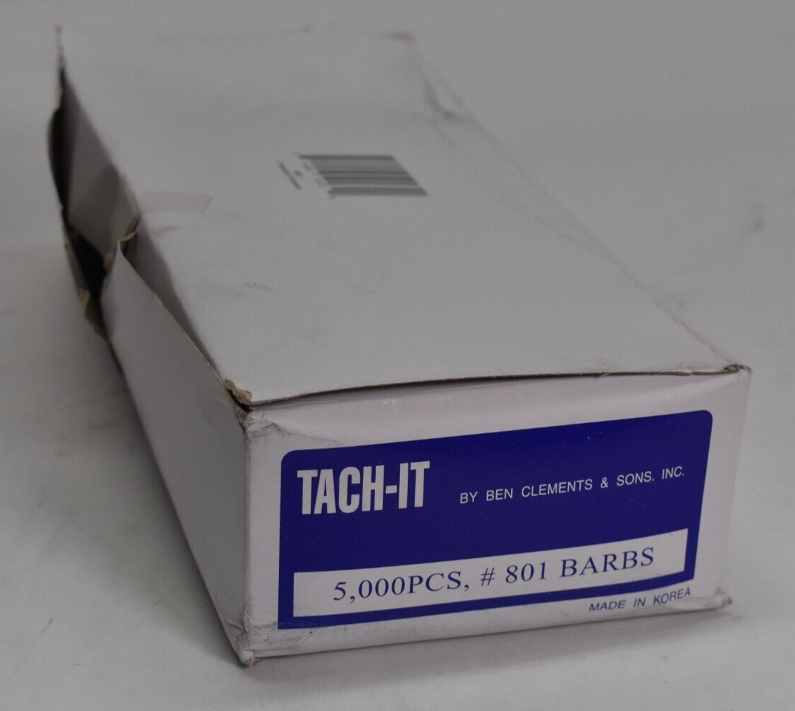 Tach-It 5000~ Piece #801 Barbs General Poly Fasteners White Tach-It 5000~ Piece #801 Barbs General Poly Fasteners White