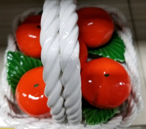 Capodimonte Warehouse find!  NIB Orange basket made in Italy.  Hard to find.