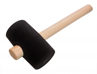 Gummihammer 80 mm Schonhammer Pflasterhammer Pflaster Stein Hammer aus Gummi zäh