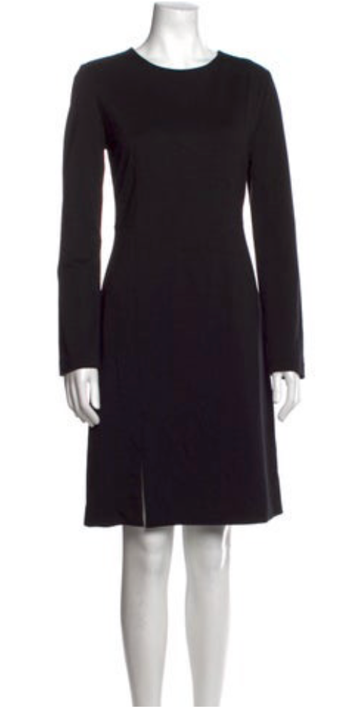 ワンピース THEORY Woman Dress Black O1102608 001 THEORY Womens Black Dress Long Sleeve New NWT 6 | eBay
