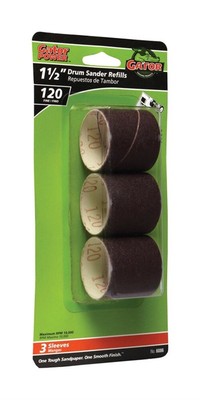 Gator 6086 120 Grit Aluminum Oxide Fine Sanding Drum Kit 1.5 Dia. x 1.5 in.