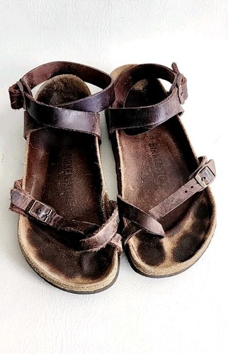 ビルケン　ヤラHABANA本革38 新品定価¥17600 Birkenstock Yara Oiled Sandals Habana Size 38 (US 7-7.5) | eBay