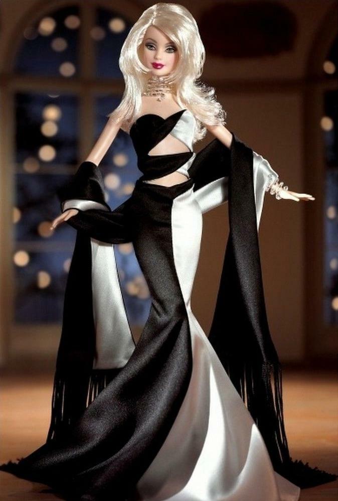 Mattel Barbie Noir Et Blanc Official Barbie Collector Club