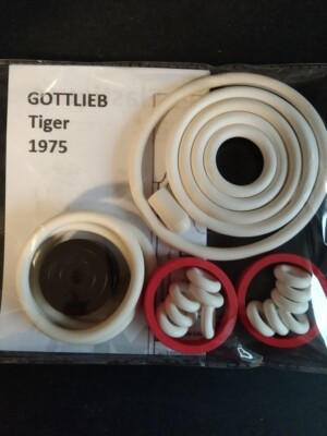 Kit Elastiques Flipper - TIGER - 1975 - GOTTLIEB - Pinball Rubber Kit