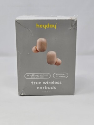 True Wireless Bluetooth Earbuds - heyday- Peach Cream - Open Box