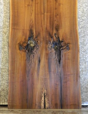 2-Bookmatched Black Walnut Dining/Conference Table Top Live Edge Set 20670-20671