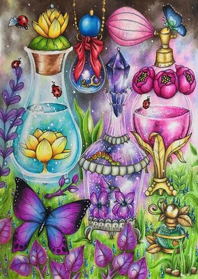5D Diamond Painting Perfumes, Potions and Butterflies Kit