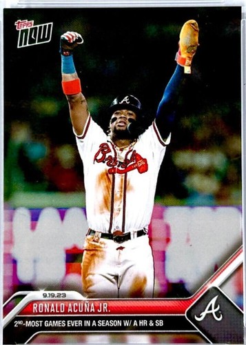 topps now アクーニャJr. Acuna Jr OS-17 MVP 17 2023 Topps Now #OS-17 Ronald Acuña Jr. MVP Base Card (Qty