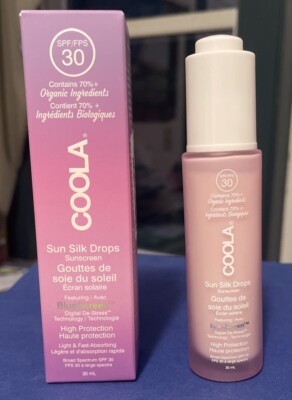 Coola Organic Sun Silk Drops Sunscreen SPF 30. Exp 12/24 New