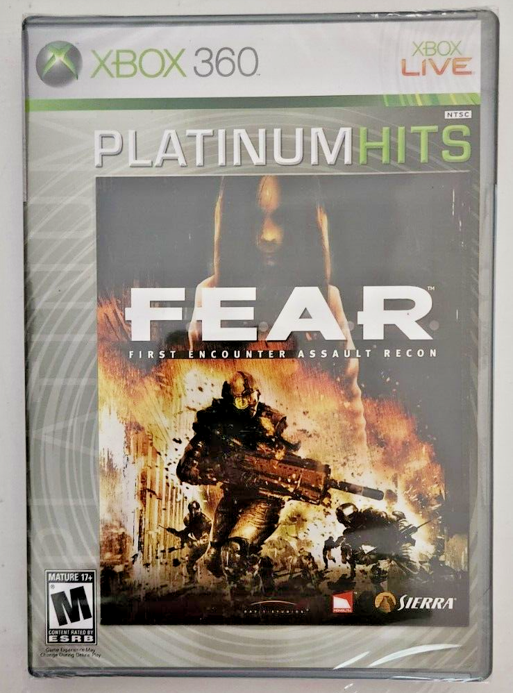 F.E.A.R.: First Encounter Assault Recon Platinum Hits Xbox 360 Brand New Game