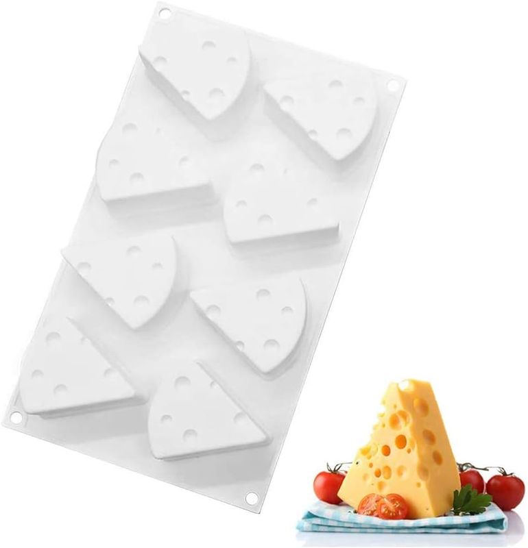 Cheese , 8 Cavity Cheese Cake Silicone High Temperature Resistant DIY Baking Non