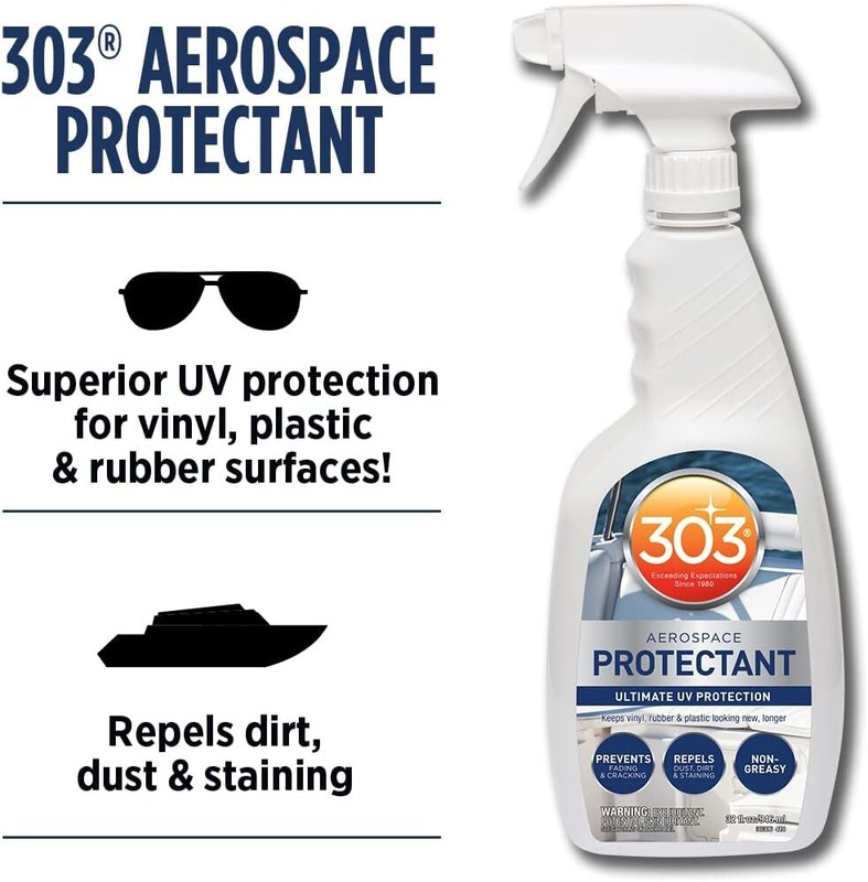 303 Products Marine Aerospace Protectant, UV Protection, Boat, Dust, Dirt, 32 Oz