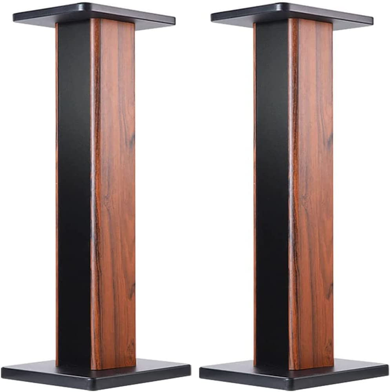 S Wood Grain Universal Floor Speaker Stands 24 Inch Floor St