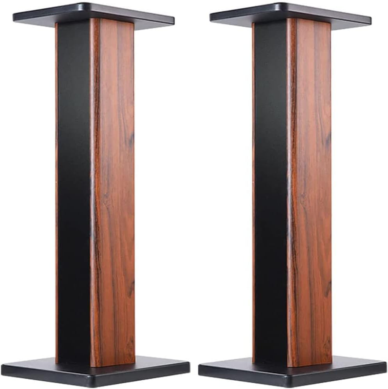 S Wood Grain Universal Floor Speaker Stands 24 Inch Floor St