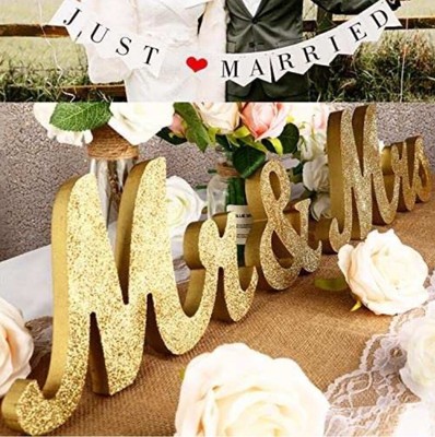 Set of 3 Mr/Mrs White Letter Sign DIY  Top Table Wedding Decor