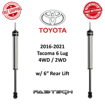 Fabtech Dirt Logic 2.25 Rear Shocks Pair For 16-21 Tacoma 4WD / 2WD w/ 6'' Lift