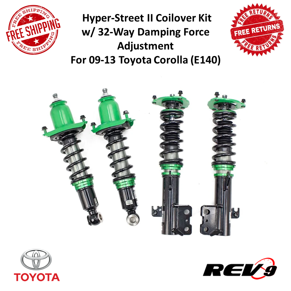 REV9 Hyper-Street II Coilover Kit w/ 32-Way Damping For 2009