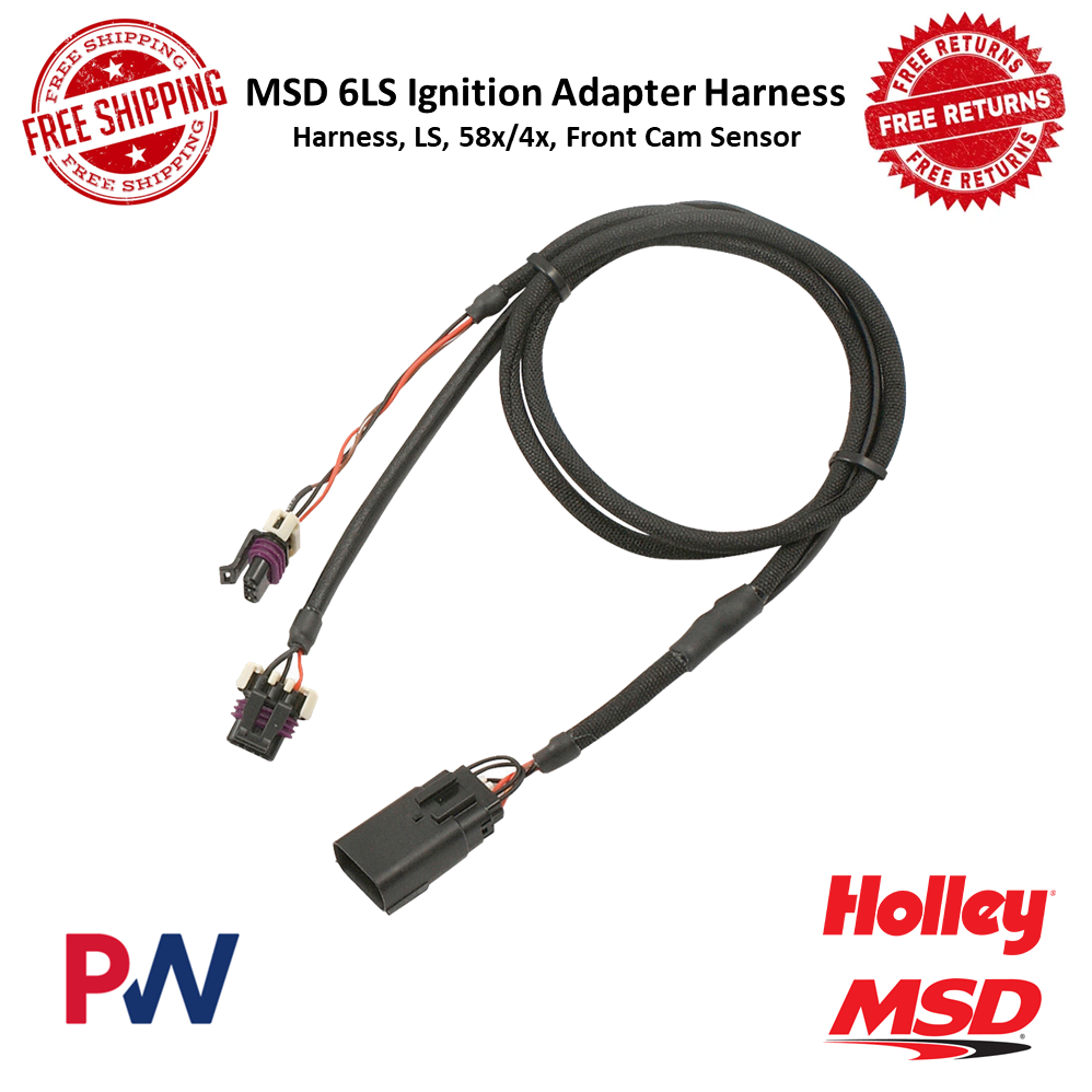 MSD Ignition Wiring Harness LS 58x/4x Front Cam Sensor MSD Ignition Wiring Harness LS 58x/4x Front Cam Sensor