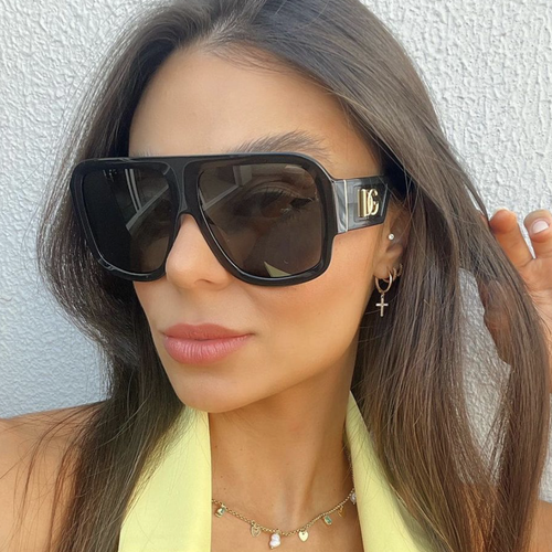 Pre-owned Dolce & Gabbana Dg4401-50187-58 Black Sunglasses In Gray