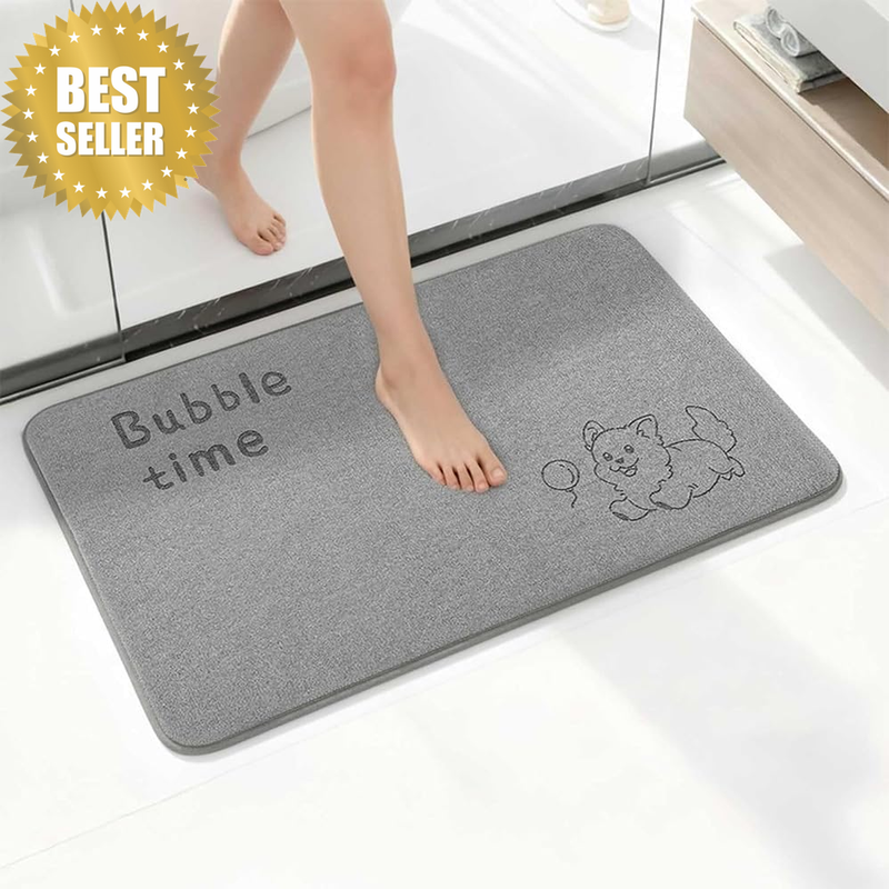 Bath Mat : with Non-Slip Backing，Soft Absorbent Floor Rug for Bathroom, Kitchen