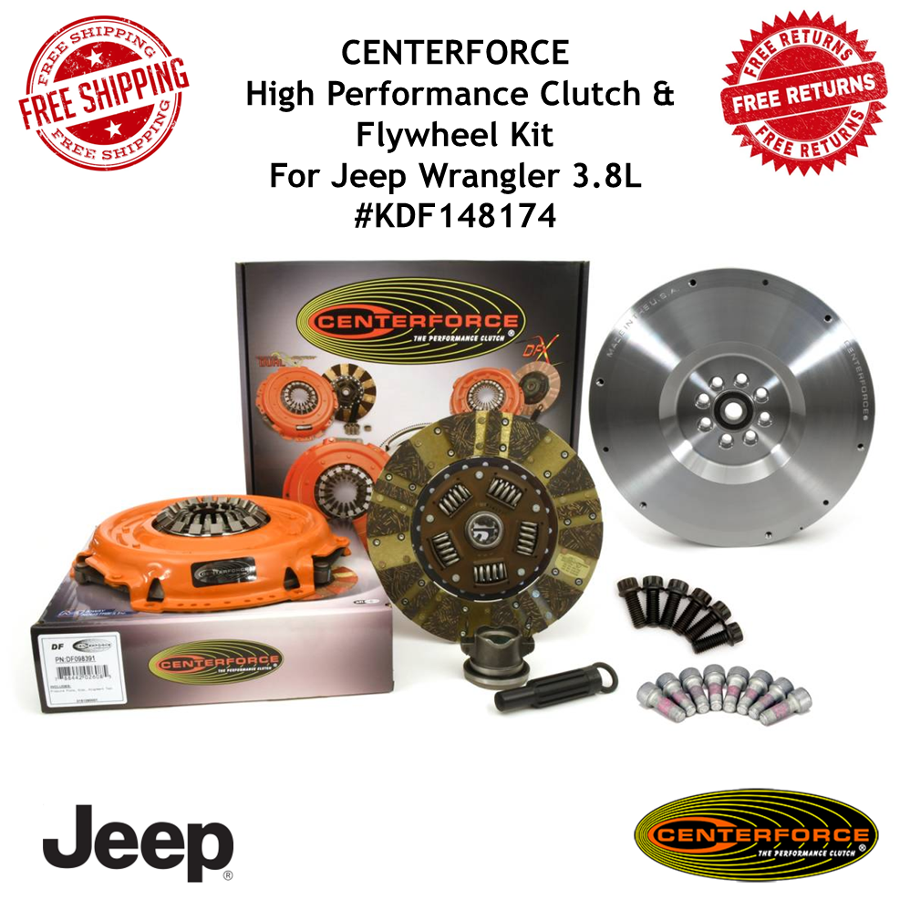 Centerforce KDF148174 Dual Friction High Performance Clutch & Flywheel Kit Wrangler 3.8L Centerforce KDF148174 Dual Friction High Performance Clutch & Flywheel Kit Wrangler 3.8L