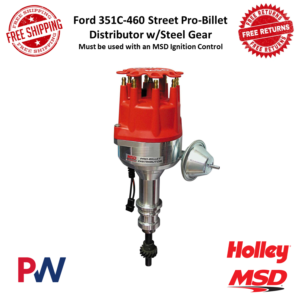MSD Ford 351C-460 Street Pro Billet Distributor MSD Ford 351C-460 Street Pro Billet Distributor