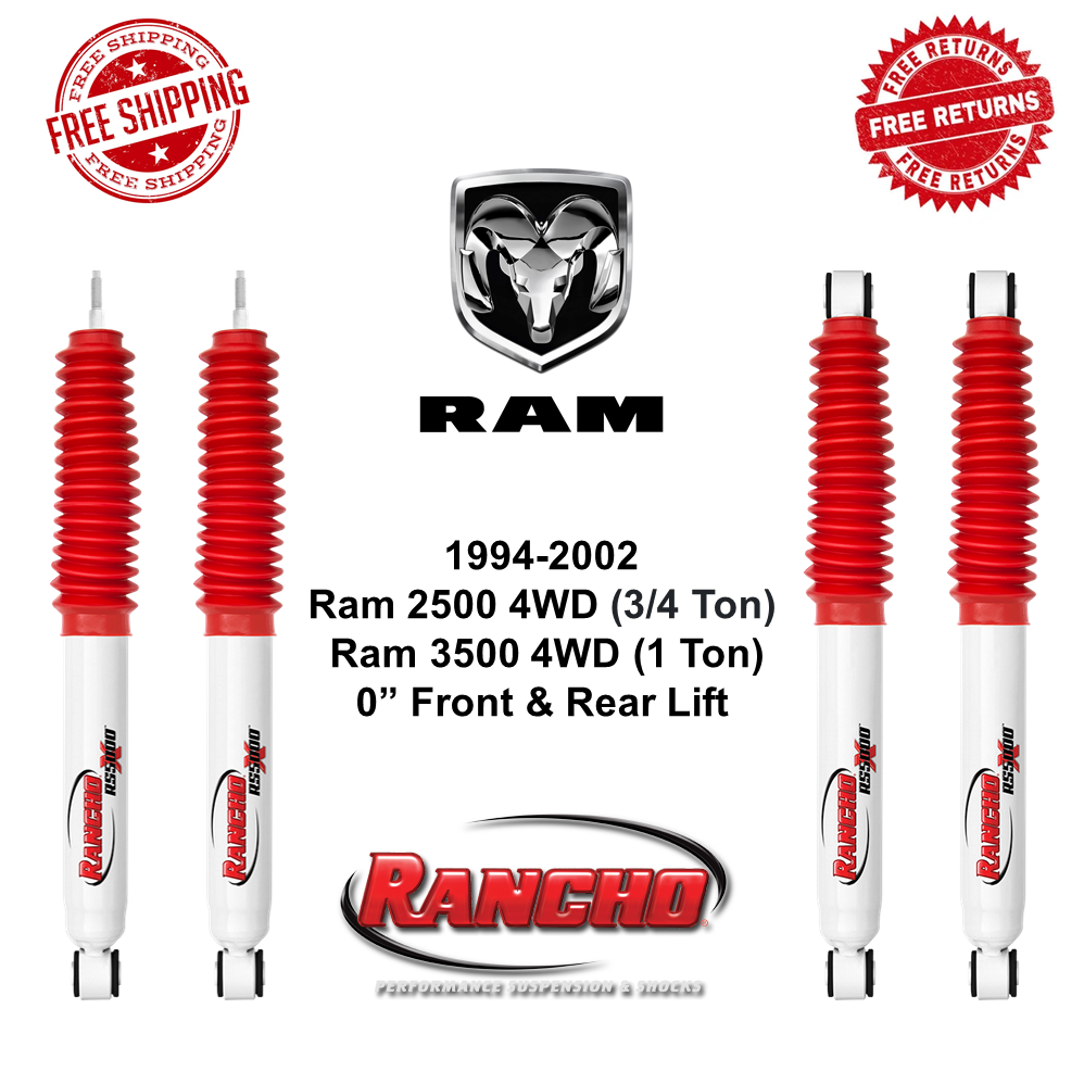 Rancho RS5000X Shock Set 0 Rancho RS5000X Shock Set 0