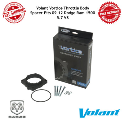 Volant Vortice Throttle Body Spacer Fits 09-12 Dodge Ram 1500 5.7 V8 #726057
